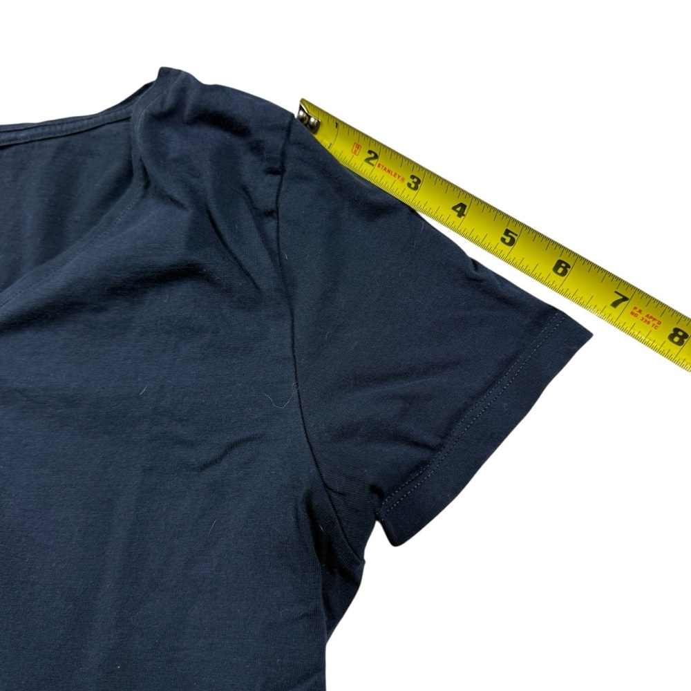 Amazon Essentials Women’s Short Sleeve V-Neck Tee – Navy Blue – Size Large - Picture 6 of 7